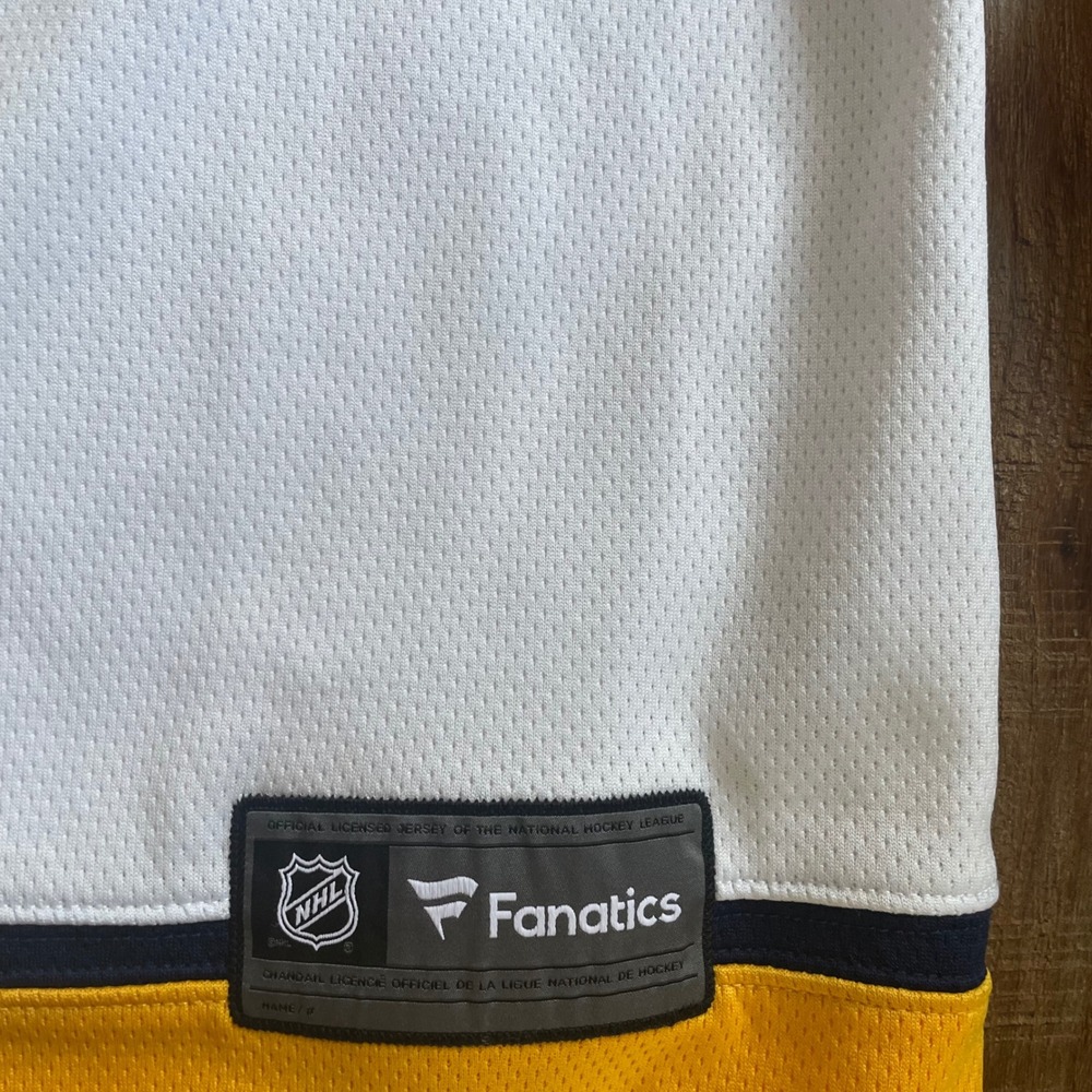 Fanatics Nashville Predators NHL Hockey Jersey Mens 3XL White Gold - Picture 4 of 9
